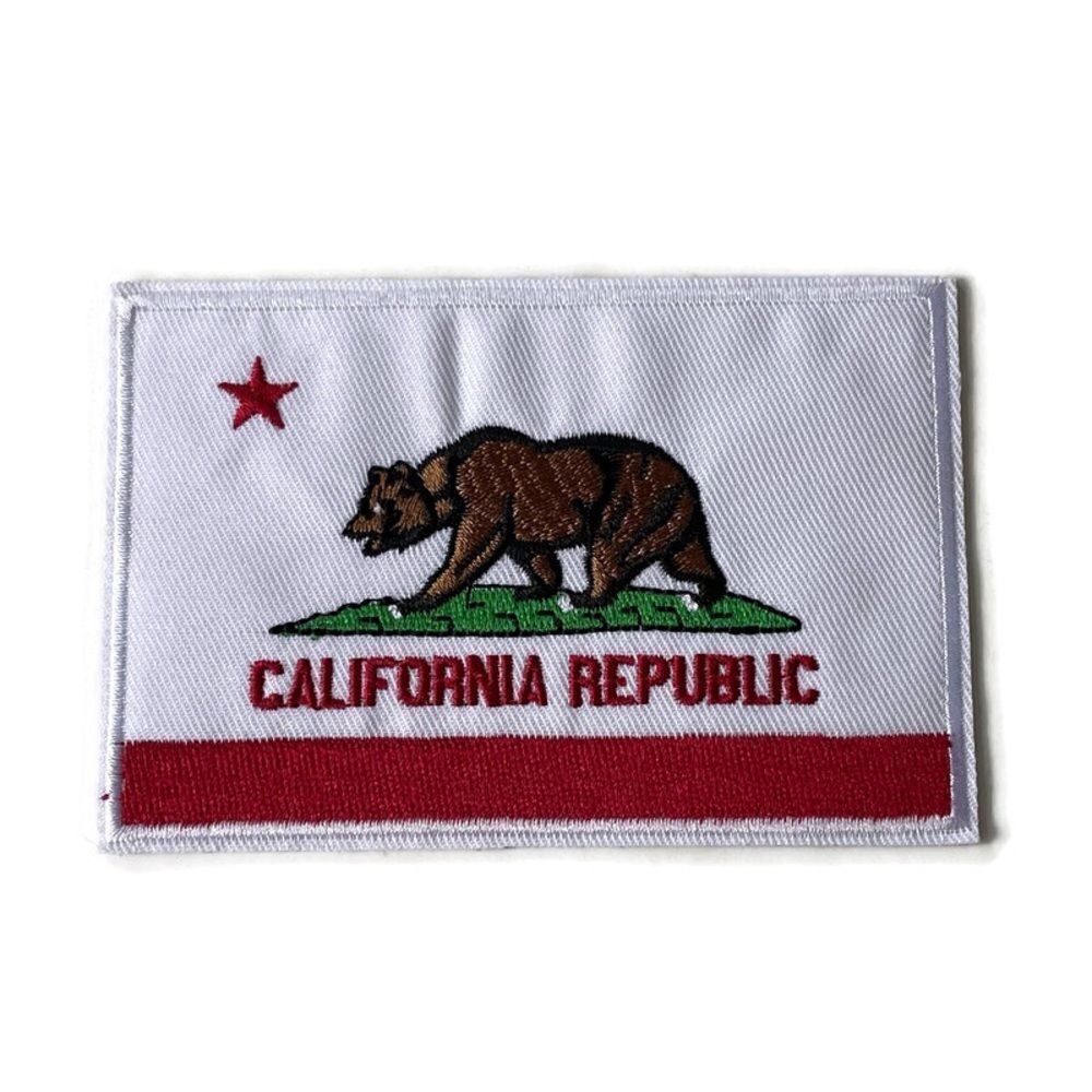 California Republic Flag Large Square Patch